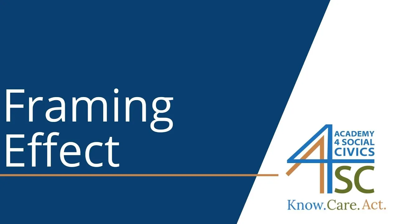 Framing Effect: Do You Prefer the Glass to be Half-Empty or Half-Full? -- Cognitive Biases Serie...