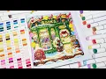 Color With Me ASMR Cozy Christmas by Coco Wyo Coloring Book Using Ohuhu Markers
