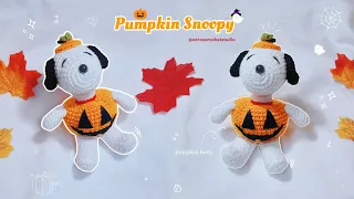 Crochet Pumpkin Snoopy Easy Halloween Amigurumi Tutorial Beginner Friendly