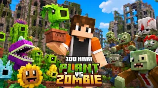 100 HARI MINECRAFT TAPI PLANTS VS ZOMBIE !
