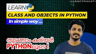 EP 28 Class in Python Objects in Python Python Malayalam Tutorial
