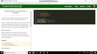 Understanding Case Sensitivity in Variables free code camp Dani