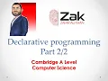 Declarative Programming Part 2 Past Paper Solutions A Level By ZAK