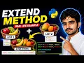 Lec 09 Extend method in python list with example python tutorial for beginners