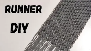 DIY Macrame Table Runner Tutorial Easy Technique for Long Cords