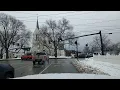 Rutland VT Winter Drive Southeast Neighborhood