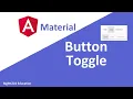 Angular Material Button Toggle Angular Material Tutorial 19