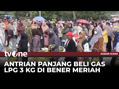 Ribuan Warga Bener Meriah Antre Membeli Gas LPG 3 KG