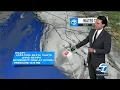 Hilary downgraded to Category 1 hurricane just off coast of Baja California