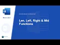 - VBA Len Left Right Mid Functions in Microsoft Word