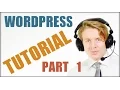 Wordpress for beginners tutorial 2016 Part 1 - Introduction Install theme