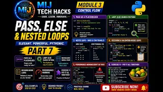 Python pass Loop else Nested Loops Explained Advanced Control Flow Part 7
