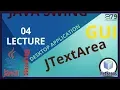 GUI java tutorial for beginners JTextArea in Lec