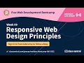 Let s learn responsive web design Week 9 of the free webdev bootcamp