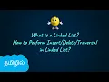 Linked List Operations DSA in Tamil Insert Delete Traverse Linked List Logic First Tamil