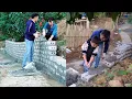 Anh Men and Thuy's New Challenge _Completing the Concrete Wall, Happy Moments and Skills. 