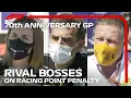 Rival Bosses On Racing Point Penalty 70th Anniversary Grand Prix