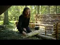 Download Lagu 3 days solo bushcraft trip - canvas tarp, primitive cooking, homemade axe, reflector walls etc.