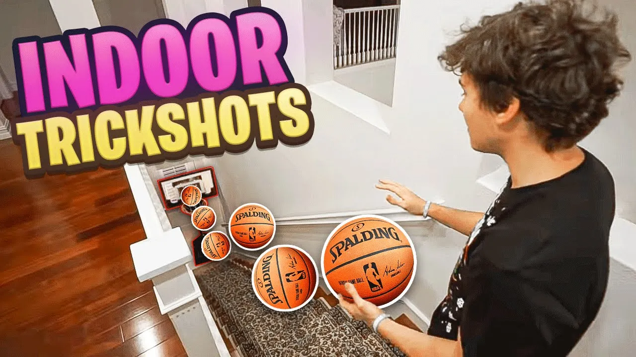 *CRAZY* INDOOR 2HYPE MINI HOOP BASKETBALL TRICKSHOTS!!