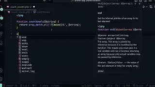 PHP Code Snippets Count Vowels