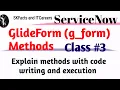 ServiceNow Glient Form G - form CLASS G