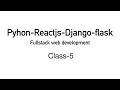 Fullstack React - Python