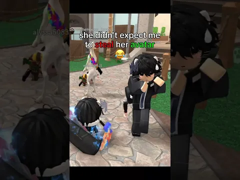SHE HATED ME AFTER I STOLE HER ROBLOX OUTFIT in MM2... 🤣 #roblox #mm2 #funny #gaming