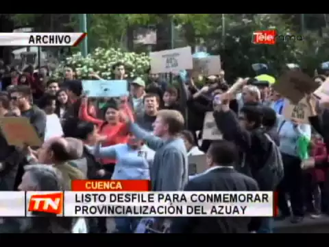 Listo desfile para conmemorar provincialización del Azuay