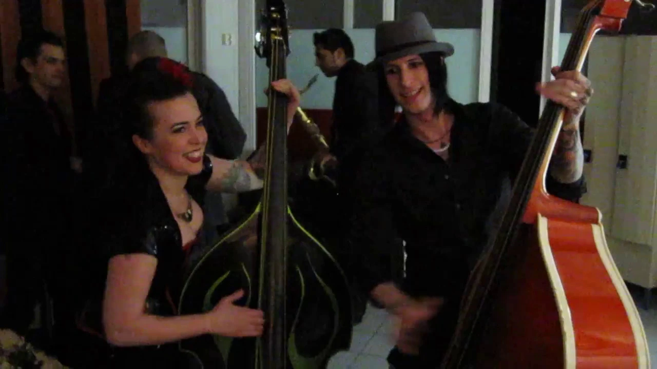 Colleen Duffy of Devil Doll and Ruby Bones upright bass duel