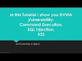 DWA - XSS SQL Injection and Command Execution