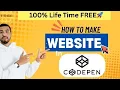 How to Make a Website in CodePen HTML CSS JS Tutorial in Hindi Beginner Friendly Full Guide