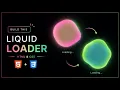 Modern Blob Loading Animation HTML CSS Tutorial