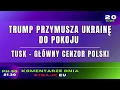 Lagu Komentarze Dnia Strajku: Trump przymusza Ukrainę do pokoju. Tusk - Główny Cenzor Polski