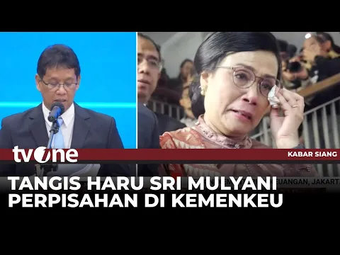 Penuh Haru, Tangis Sri Mulyani di Sertijab Menkeu