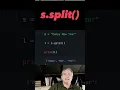 SPLIT Python string into list of words