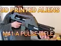 3D Printed Aliens M41-A Pulse Rifle Time-lapse Myminifactory STL File Replica Prop Gun