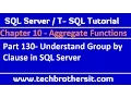 How Group by Clause works in SQL Server - SQL Server TSQL Tutorial Part 130