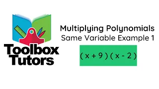 Multiplying Polynomials Same Variable Example 1