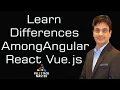 Learn Differences Among Angular React Vue js