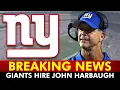 GIANTS HIRE JOHN HARBAUGH AS NEXT HEAD COACH