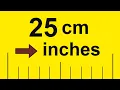 Convert 25 cm to Inches 25 cm to in