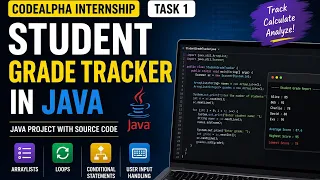 Student Grade Tracker Java Project CodeAlpha Java Programming Internship Task 1