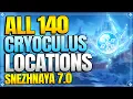 All 140 Cryoculus Locations in Snezhnaya 7 0 In Depth Follow Along Routes Genshin Impact