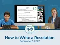 How to Write a MUN Resolution