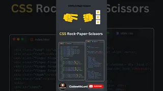 Rock Paper Scissors Game using html css and javascript