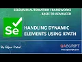 Selenium Automation Framework Tutorial - Handling Dynamic elements using XPath