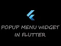 12 Flutter Popup Menu Widget