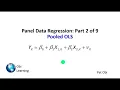 Panel Data Regression 2of9 - Pooled OLS