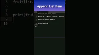 Add list item using Python