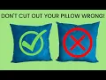 How To Cut Fabric For Pillow Covers